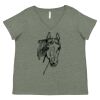 Curvy Collection Women's Fine Jersey V-Neck Tee Thumbnail