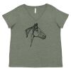 Curvy Collection Women's Fine Jersey V-Neck Tee Thumbnail