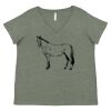 Curvy Collection Women's Fine Jersey V-Neck Tee Thumbnail