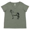 Curvy Collection Women's Fine Jersey V-Neck Tee Thumbnail