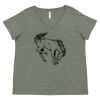 Curvy Collection Women's Fine Jersey V-Neck Tee Thumbnail