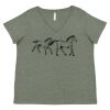 Curvy Collection Women's Fine Jersey V-Neck Tee Thumbnail