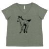 Curvy Collection Women's Fine Jersey V-Neck Tee Thumbnail