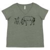 Curvy Collection Women's Fine Jersey V-Neck Tee Thumbnail