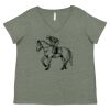 Curvy Collection Women's Fine Jersey V-Neck Tee Thumbnail