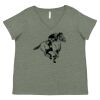 Curvy Collection Women's Fine Jersey V-Neck Tee Thumbnail