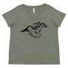 Curvy Collection Women's Fine Jersey V-Neck Tee Thumbnail