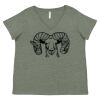 Curvy Collection Women's Fine Jersey V-Neck Tee Thumbnail