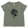 Curvy Collection Women's Fine Jersey V-Neck Tee Thumbnail