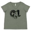 Curvy Collection Women's Fine Jersey V-Neck Tee Thumbnail