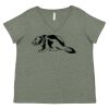 Curvy Collection Women's Fine Jersey V-Neck Tee Thumbnail