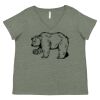 Curvy Collection Women's Fine Jersey V-Neck Tee Thumbnail