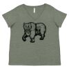 Curvy Collection Women's Fine Jersey V-Neck Tee Thumbnail