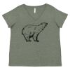 Curvy Collection Women's Fine Jersey V-Neck Tee Thumbnail