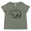 Curvy Collection Women's Fine Jersey V-Neck Tee Thumbnail