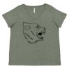 Curvy Collection Women's Fine Jersey V-Neck Tee Thumbnail
