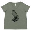 Curvy Collection Women's Fine Jersey V-Neck Tee Thumbnail