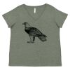 Curvy Collection Women's Fine Jersey V-Neck Tee Thumbnail