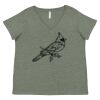 Curvy Collection Women's Fine Jersey V-Neck Tee Thumbnail