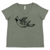 Curvy Collection Women's Fine Jersey V-Neck Tee Thumbnail