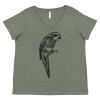 Curvy Collection Women's Fine Jersey V-Neck Tee Thumbnail