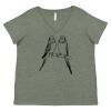 Curvy Collection Women's Fine Jersey V-Neck Tee Thumbnail