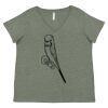 Curvy Collection Women's Fine Jersey V-Neck Tee Thumbnail