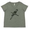 Curvy Collection Women's Fine Jersey V-Neck Tee Thumbnail