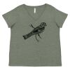 Curvy Collection Women's Fine Jersey V-Neck Tee Thumbnail