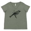 Curvy Collection Women's Fine Jersey V-Neck Tee Thumbnail