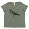 Curvy Collection Women's Fine Jersey V-Neck Tee Thumbnail