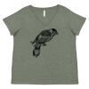 Curvy Collection Women's Fine Jersey V-Neck Tee Thumbnail