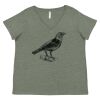 Curvy Collection Women's Fine Jersey V-Neck Tee Thumbnail