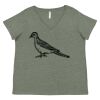 Curvy Collection Women's Fine Jersey V-Neck Tee Thumbnail