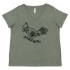 Curvy Collection Women's Fine Jersey V-Neck Tee Thumbnail