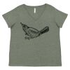 Curvy Collection Women's Fine Jersey V-Neck Tee Thumbnail