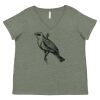 Curvy Collection Women's Fine Jersey V-Neck Tee Thumbnail