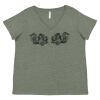 Curvy Collection Women's Fine Jersey V-Neck Tee Thumbnail