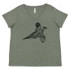 Curvy Collection Women's Fine Jersey V-Neck Tee Thumbnail