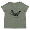Curvy Collection Women's Fine Jersey V-Neck Tee Thumbnail