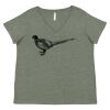 Curvy Collection Women's Fine Jersey V-Neck Tee Thumbnail