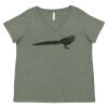 Curvy Collection Women's Fine Jersey V-Neck Tee Thumbnail