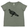 Curvy Collection Women's Fine Jersey V-Neck Tee Thumbnail