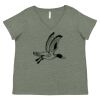 Curvy Collection Women's Fine Jersey V-Neck Tee Thumbnail