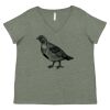 Curvy Collection Women's Fine Jersey V-Neck Tee Thumbnail