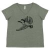 Curvy Collection Women's Fine Jersey V-Neck Tee Thumbnail