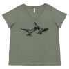 Curvy Collection Women's Fine Jersey V-Neck Tee Thumbnail