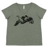 Curvy Collection Women's Fine Jersey V-Neck Tee Thumbnail