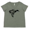 Curvy Collection Women's Fine Jersey V-Neck Tee Thumbnail