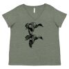Curvy Collection Women's Fine Jersey V-Neck Tee Thumbnail